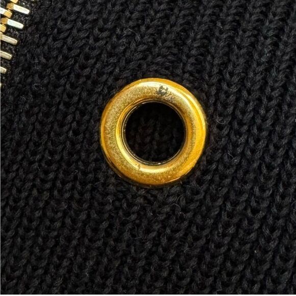 Prada vintage Y2K  dress 42 made in Italy gold zip front - Picture 9 of 11